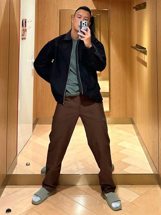 lu*同款Utlitech 男士斜纹拉链翻领夹克 商品图4