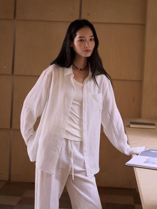 格桑米Gesamy天丝亚麻衬衫 商品图0