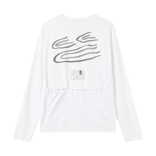 CryingCenter 3C河流波点水纹3M反光宽松运动速干骑行长袖T恤男女 商品图3