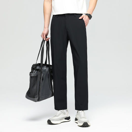 【锦氨面料】德鲨男装弹力休闲裤2026春夏新款直筒舒适裤子男长裤 商品图1