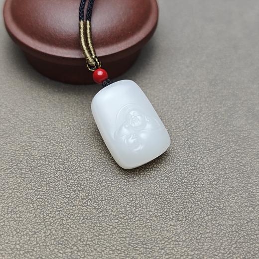 新疆和田玉且末料羊脂玉精美小佛牌 228-14 商品图2