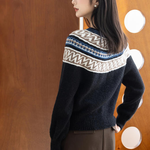 苏苏姐家圆梦提花套头衫手工DIY编织钩针棒针衣服毛线团材料包 商品图2