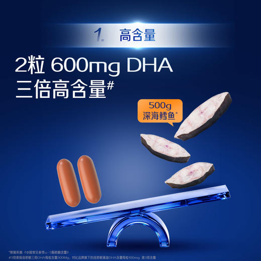 3-17岁 DHA爆浆丸 | Nature's Way佳思敏 三倍增强DHA鱼油胶囊 50粒(28年4月） 商品图1