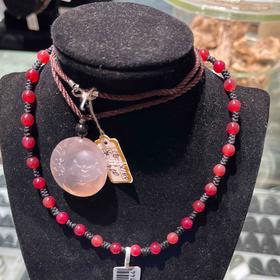 160元/条红玉髓编织链子