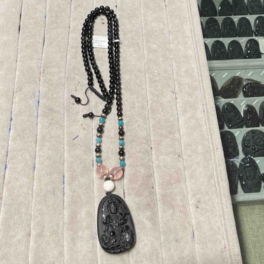 1910元/条黑曜石守护神吊坠 商品图0