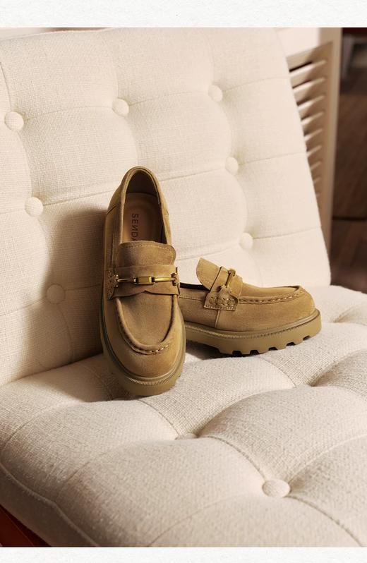 BF楼 森达乐福鞋2026新款软羊皮英伦厚底小皮鞋XWQ01吊牌价999活动价499 商品图2