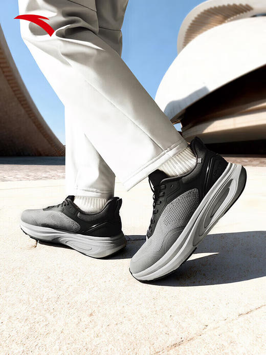 安踏神行14丨回弹减震男健身鞋通勤鞋冬新款室内运动鞋素采灰/烟墨灰112617711 -9 商品图3