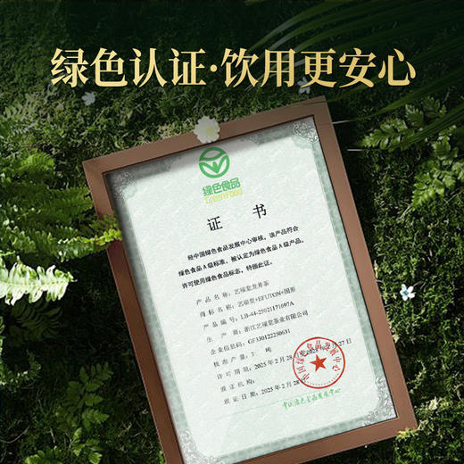 【新茶预售】艺福堂深山龙井茶（绿色认证）125g/包 商品图2