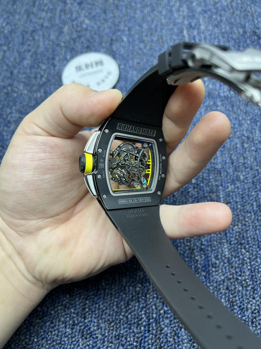 理查德米勒 APS新品RM061黑碳版 白跑道 RM61男士腕表 商品图6