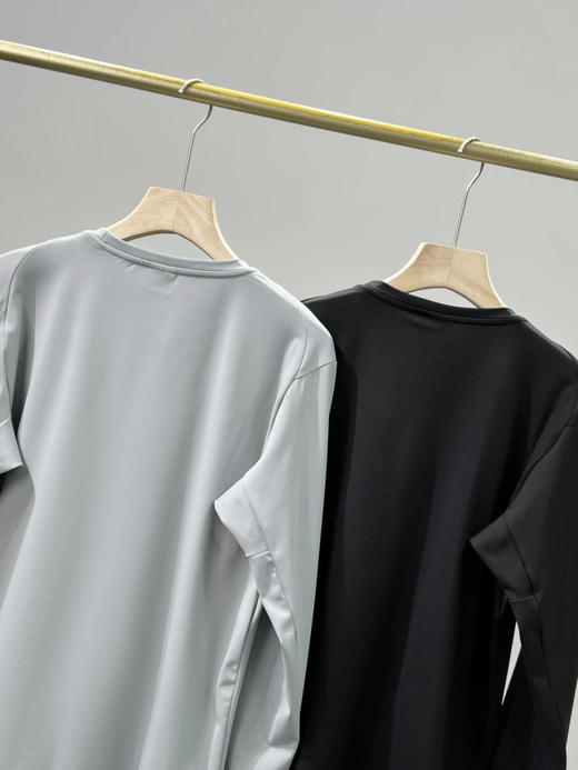 可隆户外运动登山徒步男子弹力圆领长袖T恤 QK 341067 商品图14