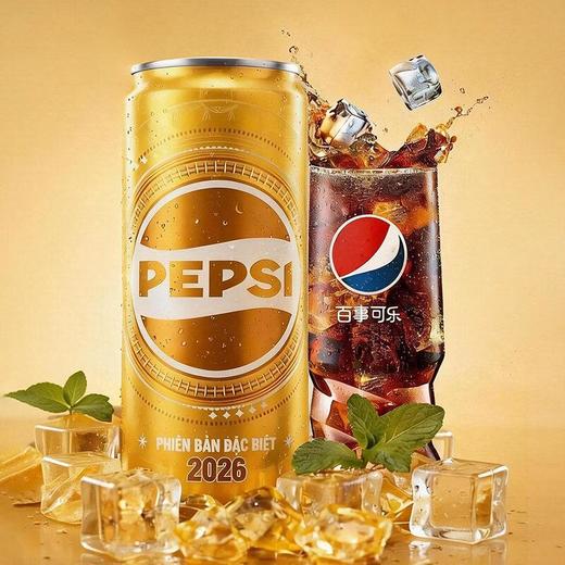 百事可乐碳酸饮料235ml 限定金色瓶 商品图0