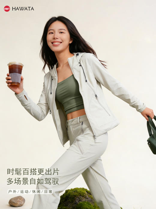 哈瓦塔（薄款带帽）轻户外工装冲峰衣H360105-101 商品图2