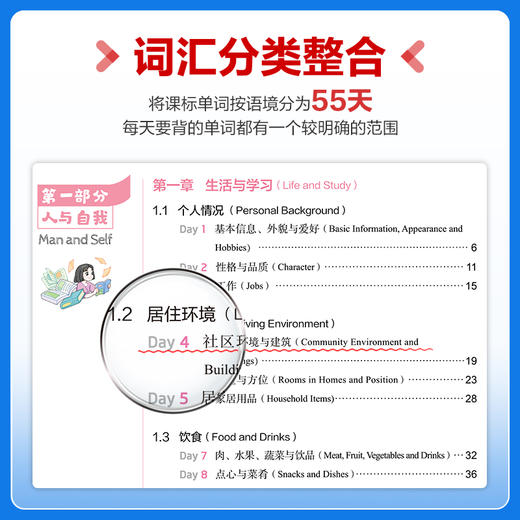 【一起同学】初中语境背单词 初中词汇1600初中7-9年级全国通用 商品图1