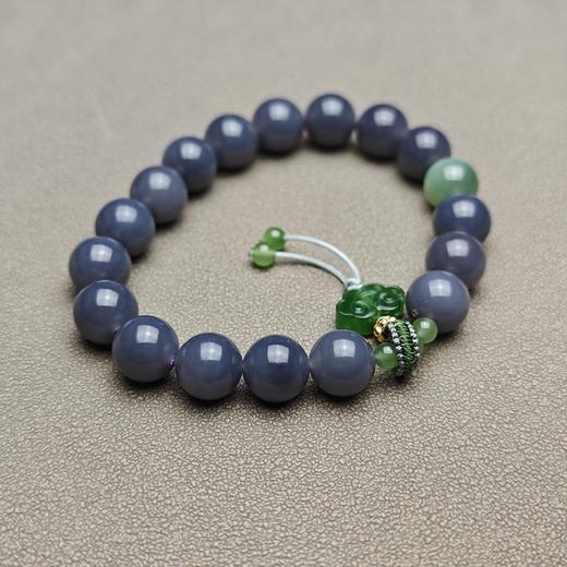 和田玉青海料妖紫雅致祥云国风手串 228-18 商品图4