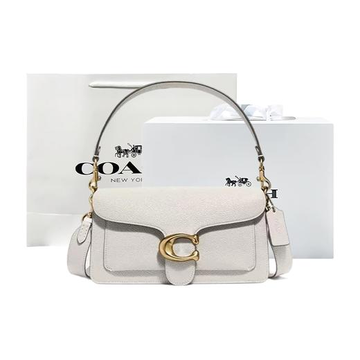  【下单赠香奈儿香水小样随机】 【礼盒礼袋】COACH/蔻驰包包女士tabby26白金酒神斜跨包 商品图1