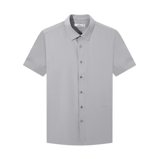 【无缝/桑蚕丝】柒牌男士26夏上新商务短袖衬衫柔软舒适翻领衬衫 130A70370 商品图4