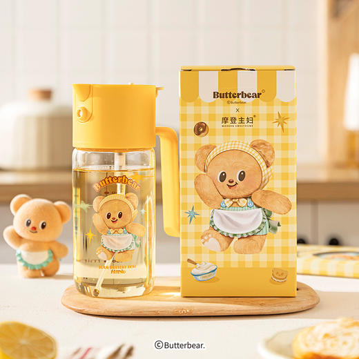 摩登主妇&黄油小熊喷倒两用油壶厨房家用不挂油调料瓶罐油瓶 商品图4