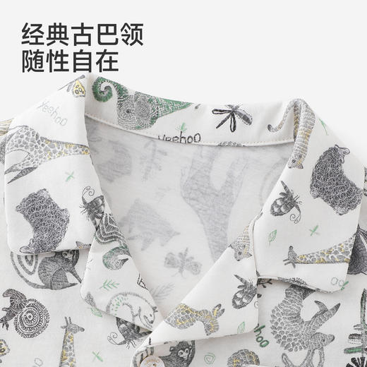 【商场同款】英氏儿童衣服男童夏季短袖衬衫纯棉薄款百搭新款衬衣 商品图3