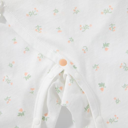 怡比繁花拾光长袖系带哈衣HY26SUN051粉橘色调52#-66# 商品图11