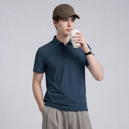 【5A级抗菌】圣得西短袖男款polo衫2026新款春季商务绅士翻领T恤 商品图10