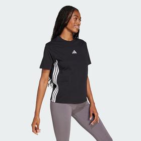Adidas阿迪达斯女子ESSENTIALS COTTON T-SHIRT 运动休闲短袖圆领T恤JD0846