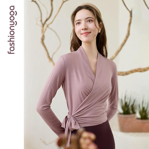 2026春夏F15371优雅系带长袖外搭 商品图3