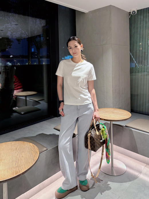 【简于型奢于心】噢蜜ooomeooo经典纯白T“限时赠送真丝丝巾” 商品图5