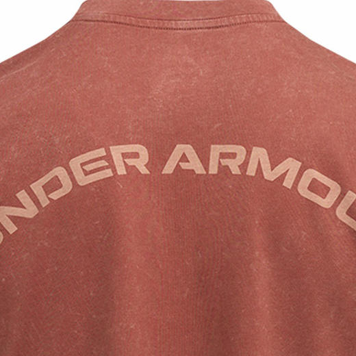 安德玛春夏新款Washed男女情侣水洗运动休闲短袖T恤 6014291-688 商品图4