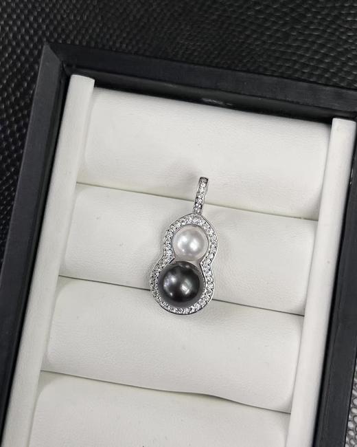 ⁶前30名立减100【葫芦吊坠-万能扣头】7-8mmAkoya+10-11mm大溪地 【银镶】微瑕出证书24小时鉴赏期【香港】SS06-QTT-XGZZ 商品图2