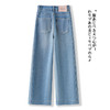 MYX浅蓝色牛仔阔腿裤2026年春季新款垂坠感窄版修身直筒裤休闲九分裤 商品缩略图1