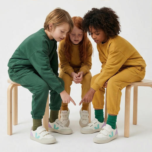 法国VEJA双魔术贴V12板鞋XV05037 商品图2