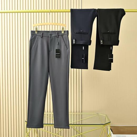 阿玛尼EA男士2026新品高端优质绵羊四面弹商务休闲西裤 商品图2