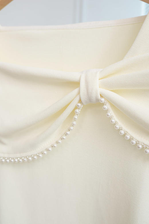 珍珠来信|氛围感精致蝴蝶结上衣 商品图7