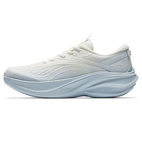 安踏女跑鞋缓震透气跑步鞋厚底增高跳绳鞋舒适运动鞋女 象牙白/幻景蓝122615536U-5