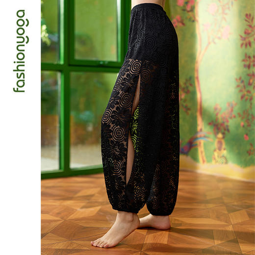 2026春夏F15961曼陀罗蕾丝休闲裤 商品图3