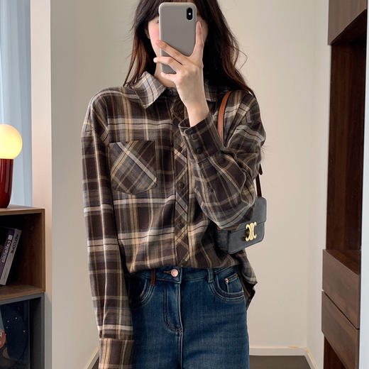 SYJ95186格纹衬衫 商品图0