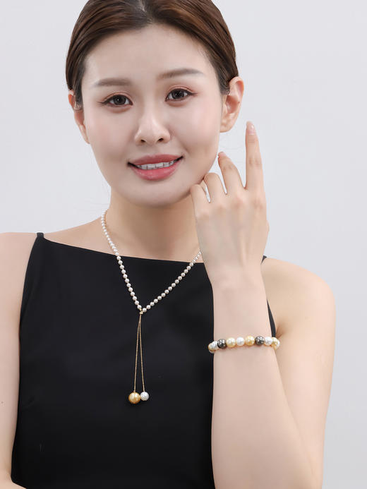 【挚友限定】南洋三兄弟 海水珍珠混彩手链 9-11mm 商品图2