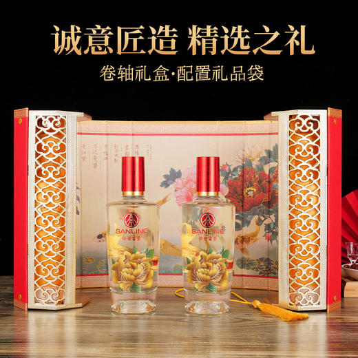 五粮液生态传世富贵画卷版礼盒52度竹荪酒500ml*2瓶【不支持七天无理由退换】-FF 商品图1