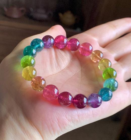 10.5mm单圈彩虹碧玺手串 商品图2