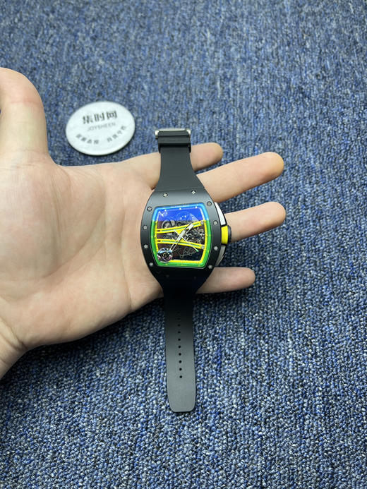 理查德米勒 APS新品RM061黑碳版 白跑道 RM61男士腕表 商品图8