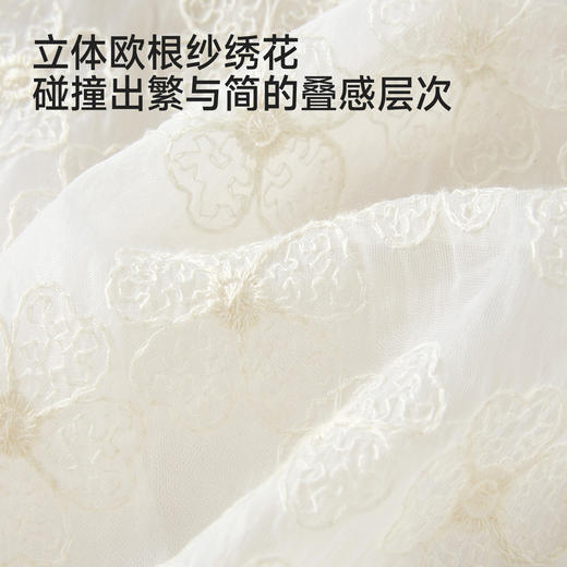 【商场同款】英氏婴儿连身衣宝宝连体衣女宝纱裙蕾丝短袖哈衣新款 商品图1