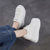 轻便全头层牛皮专业内增高女鞋8CM厚底松糕小白鞋ZM269001 商品缩略图1