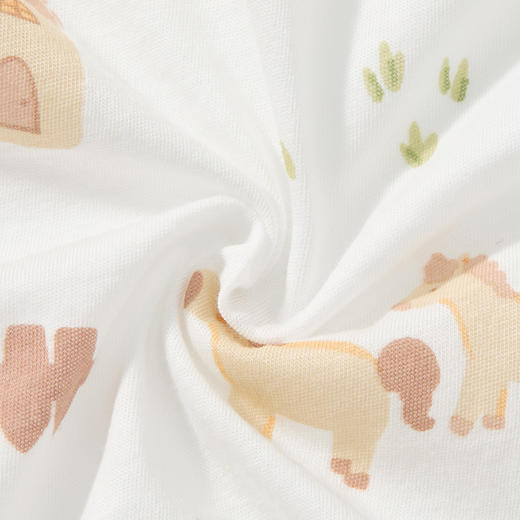 怡比美好农场长袖开襟哈衣HY26SUN072白黄色调59#-80# 商品图14