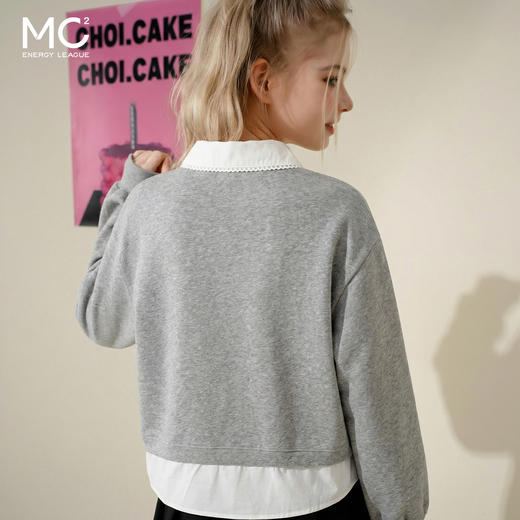 女装花边衬衫领拼接卫衣-37831W5232033 商品图2