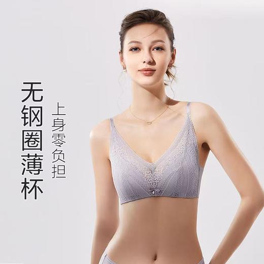 【云上38节】【一口价】3楼安莉芳法式蕾丝轻薄如空气无钢圈文胸EBW0613吊牌价439元现价149元 商品图1