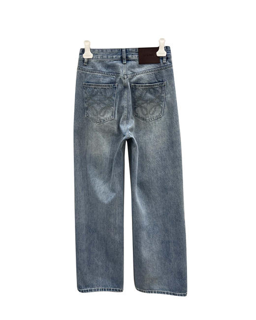 女款刺绣牛仔裤长裤la014 商品图1