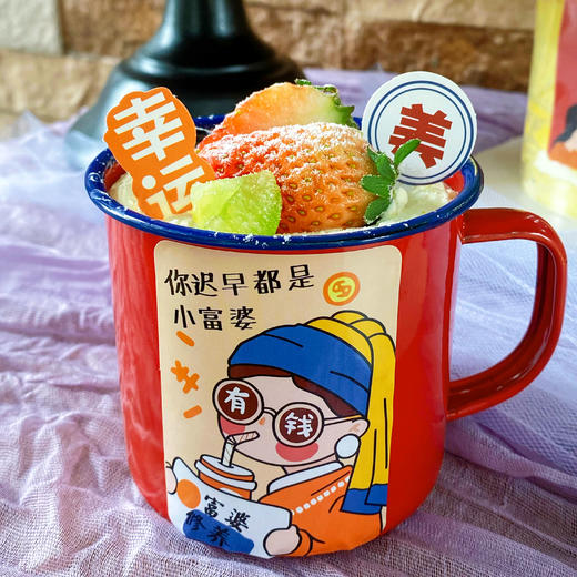 【女神节专款】红色瓷杯蛋糕*带瓷杯 商品图0