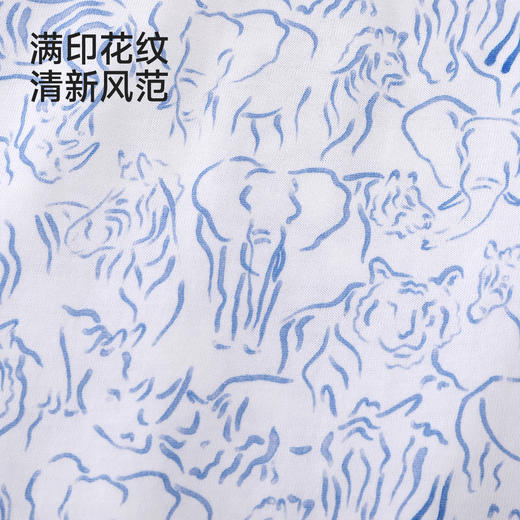 【高定系列】英氏婴儿连身衣宝宝连体衣女宝男宝夏季短袖纯棉哈衣 商品图4