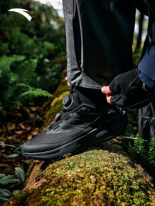 安踏天都VIBRAM大底户外登山运动鞋男正品黑色跑步鞋男112615599 商品图0