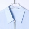 SDSA男装2026新款高贵轻奢韩版简约纯色拉链翻领长袖衬衫百搭衬衣 商品缩略图1